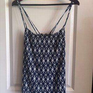 Banana Republic geometric pattern spaghetti strap tank top